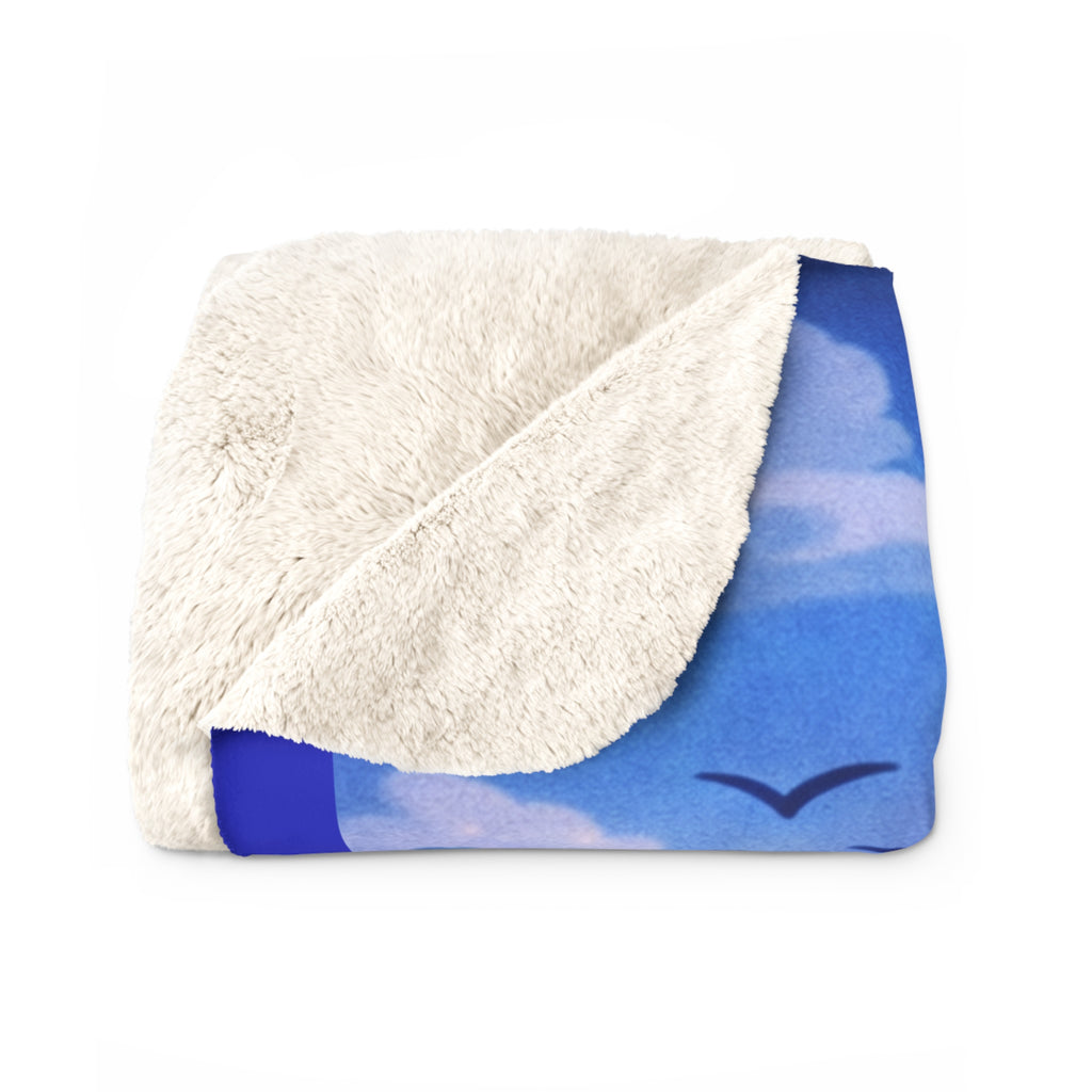 Life Is Goooood Sherpa Blanket — Village of Regulation Cozy Plush Throw