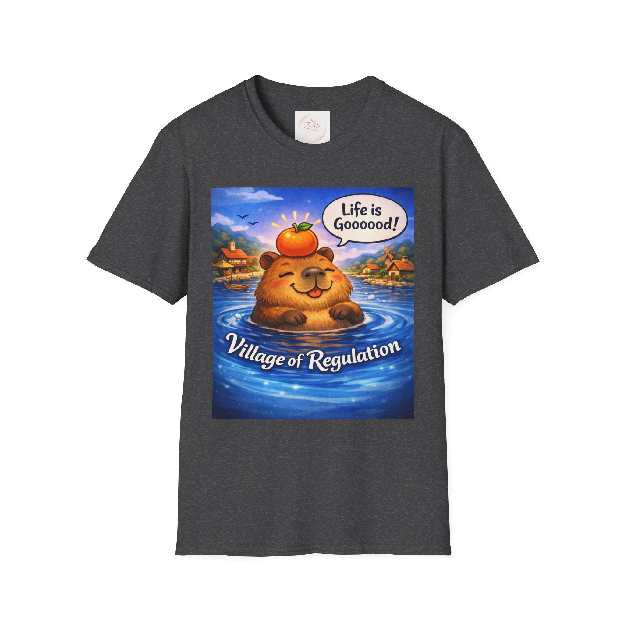 Life is Goooood Capybara Tee 🐹🍊   Night Version