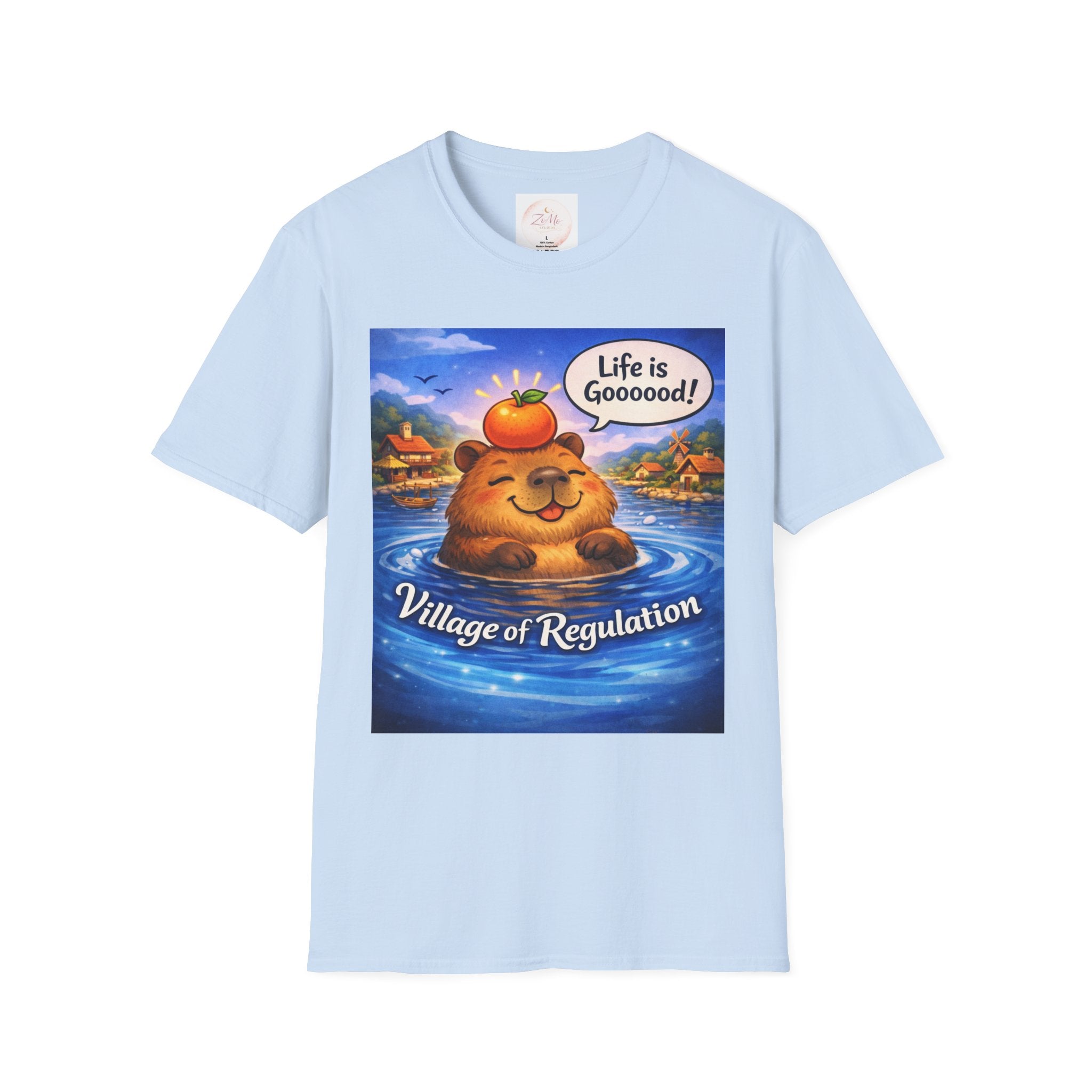 Life is Goooood Capybara Tee 🐹🍊   Night Version