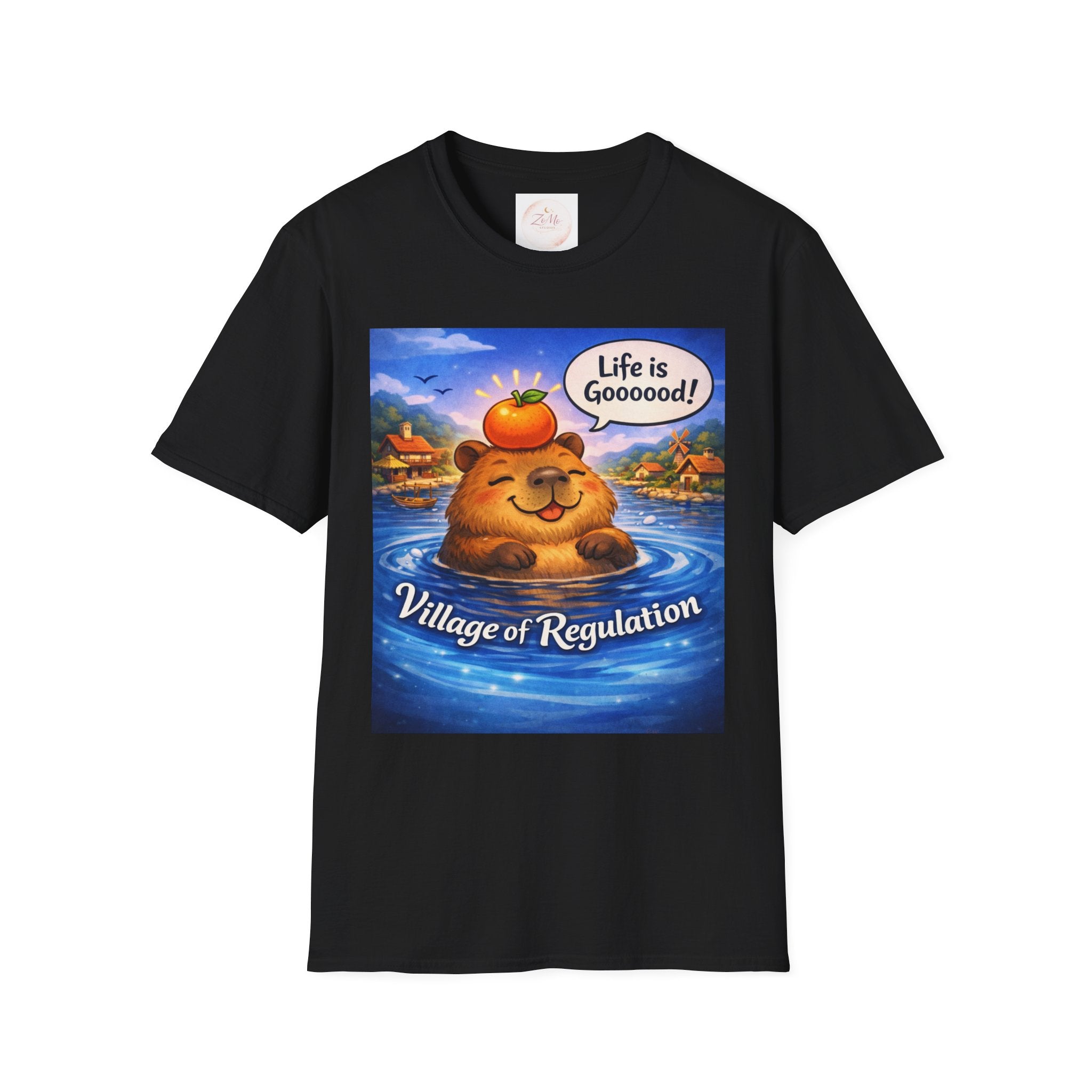 Life is Goooood Capybara Tee 🐹🍊   Night Version
